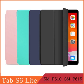 Prípad tabletu Samsung Galaxy Tab S6 Lite 10.4 2020 SM-P610 SM-P615 LTE siete WI-FI Kože Flip Cover Komiksu, Maľby Stojan Coque