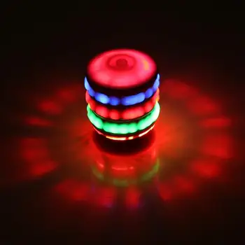 Spinning Top Farebné Flash LED Svetlo, Laserové Hudby Gyroskop Detí Dreva Svetelná Hudba Gyro Klasické Hračky, Detský Vianočný Darček