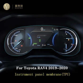 Pre Toyota RAV4 2019 2020 Automobilový priemysel interiér Prístrojový panel membrány LCD displej TPU ochranný film Anti-scratch Príslušenstvo