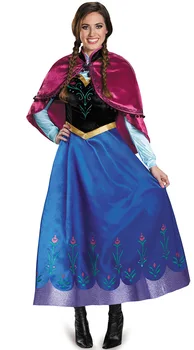 Elsa&Anna Narodeniny Ľad, Snehová Kráľovná Strany Cosplay Kostým Karneval Šaty+parochňu Dospelých Dievčatá Lady Popoluška Snow White Princezná šaty