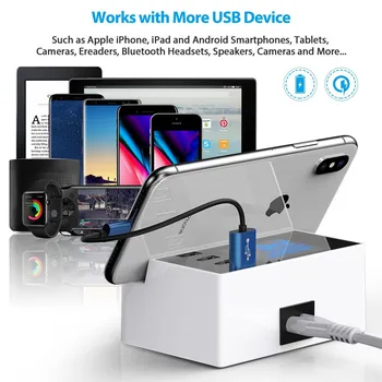 Nabíjačku USB 4 Porty Adaptér Stanice HUB Led Displej Mobilného Telefónu Sieťovej Nabíjačky Pre iPhone 12 Samsung Xiao USB Nabíjačky