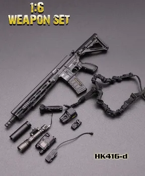 1/6 Stupnice Mini HK416 Série M4 Série Puška Zbraň Zbraň Model Hračky pre 12