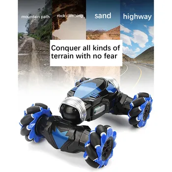 4WD RC Stunt Car Sledovať Ovládanie Gestami Indukčné Deformovateľné Elektrické RC Drift Auto Transformer Car Hračky pre Deti s LED Svetlom