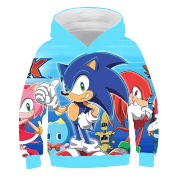 Chlapci Mikina s Kapucňou, Sonic the Hedgehog Oblečenie, detské Mikiny Pre Dospievajúce Dievčatá Oblečenie Detské Oblečenie Chlapci Sonic Hoodie dieťa
