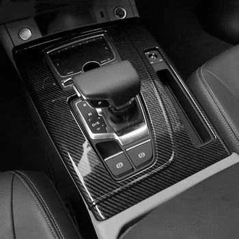 Stredovej Konzoly Radenia Rám Dekorácie Kryt Auto Styling Pre Audi Q5 FY 2018-2020 LHD Uhlíkových Vlákien Farba Interiéru Nálepky