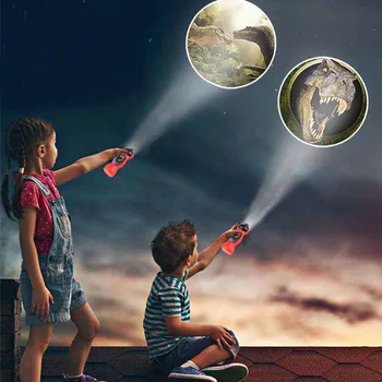 Dieťa Spí LED Dinosaura Projektor Lampa 24 Vzory Baterka Projektor Lampa Hračky Svetla do Rotačných Vzdelávacie Hračky pre Deti,