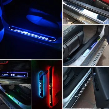 LED Dvere, Parapetné Vysielané Dynamické Pre Honda ACCORD VIII 2012-2020 Šúchať Doska Akryl Dvere, Parapety Auto Vonkajšie Príslušenstvo