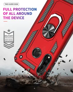 Shockproof Brnenie Telefón Puzdro Na Huawei P30 Pro P30 Lite Magnetický Prsteň Stáť Kryt Na Huawei P Smart 2019 Shell Prípadoch Coque