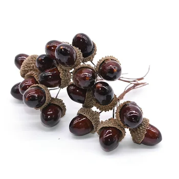 24pcs/veľa Mini Penové Borovicové Šišky Pena Berry Umelé Ovocie A Zelenina Falošné Píniové oriešky pre Svadobné Vianočný veniec Dekorácie