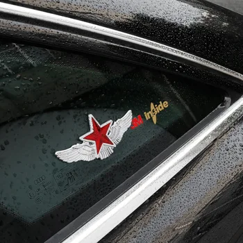 Päť-špicaté Hviezdy Auto Nálepky Logo, Znak, Odznak Auto Styling Nálepka Pre Univerzálne Automobilov, Motocyklov Dekoratívne Doplnky
