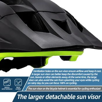 VICTGOAL LED Bike Prilba S Slnečné Okuliare Clonu Nabíjateľná LED Mužov, Cyklistické Prilby, slnečné Okuliare, Štít Cestnej MTB Cyklistické Prilby
