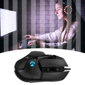 Ergonomický Dizajn G502 Káblové Herné Mechanické Myši RGB Herné Anti-pot LED Podsvietený Praktické Wired Mouse