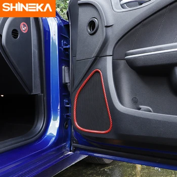SHINEK Dvere Auta Stereo Reproduktor, Audio Zvuk Dekorácie Krúžok Kryt Nálepky ABS Interiérové Doplnky Pre Dodge Nabíjačku-2020