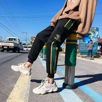 Móda Mužov Tanečné Nohavice Vysoký Pás Hip Hop Jogges Ženy Vojenské Nohavice Jogger Nohavice Tepláky Streetwear Bežné Japonsko Nohavice Mužov