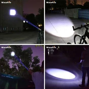 Zoomovateľnom Bicyklov Svetla 2000 Lumen USB Nabíjateľné Svetlo na Bicykel Focusable Baterka LED Baterkou vstavanú Batériu, 3 Režimy Blesku Lampa