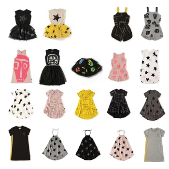 Batoľa Vestidos 2020 Batoľa Dievča Šaty Jednorožec Party Šaty Lebky vzor Hoodies Šaty, Kombinézy Baby Girl Bielizeň Šaty