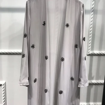 Abaya Kimono Kaftan Dubaj Islamu, Moslimov Hidžáb Oblečenie Abayas Kaftane Marocain Katar Osmanského Turecka Oblečenie Pre Ženy, Župan Femme