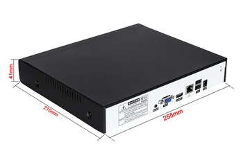 12V 5A Hi3536C XMeye Dohľadu videorekordér Detekcia Tváre H. 265+ 8MP 4K 32CH 32 Kanálov Max 8TB SATA Onvif CCTV DVR, NVR