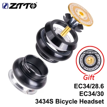 ZTTO Horský bicykel cestný bicykel Threadless Headset 34cm ES34 CNC 1-1/8 28.6 Rovno Trubice Vidlica 34 Konvenčné Threadless Headset
