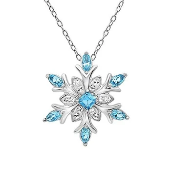 10pcs Módne Crystal Snowflake Prívesok Náhrdelník Svadobné Party Vianočný Darček Šperky, Zásnubné T-68