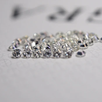 1 Karát /Taška GH farba 2.40 MM Brilantné Cut-diamond Kameň Voľné Moissanite Diamant na šperky