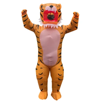 2020 Nové Nafukovacie Kostýmy Zvierat Tiger Zebra Maskot Vyhovovali Strany Úlohu Hrať Halloween Vianoce Cosplay Kostým pre Človeka Žena
