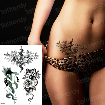 Rukáv tetovanie deti, dievčatá, nepremokavé dočasné tetovanie samolepky zvierat rose opice mesiac tattoo vzor 6pcs/veľa veľkoobchod falošný