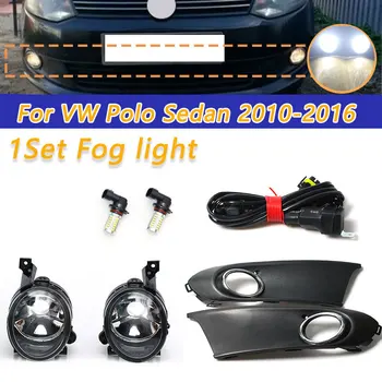 LED svetlo Na VW Polo, Vento Sedan Sedan 2011 2012 2013 2016 LED Hmlové Svetlo Hmlové Svietidlo Mriežka Kryt Postroj Montáž