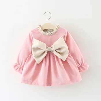Melario Baby Girl Dress Jeseň Krásne Party Šaty Batole Detské Oblečenie Luk-uzol Sladká Princezná Šaty, Kostýmy Ležérne Oblečenie