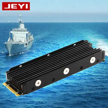 JEYI Chladenie vojnová loď protiprachová gold bar NVME NGFF M. 2 2280 hliníkový plech Tepelná vodivosť silikónového plátku čipu chladenie