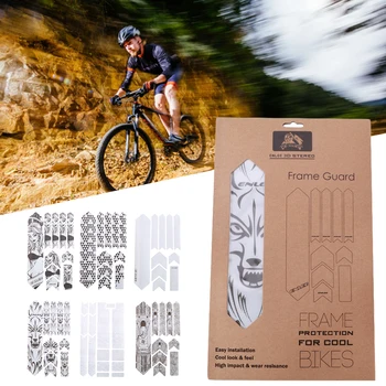 Nové 3D MTB Časti Bicykli voči Poškriabaniu Ochranu Rámu Chránič Snímateľný Nálepky Cestných Bicyklov Paster Stráže Cyklistické Doplnky