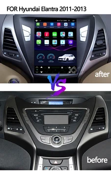 Android 10 Tesla štýl auta gps rádiový navigačný prehrávač Hyundai Elantra 2012 pre Elantra MD pre Avante MD 2011 2012 2013 2din