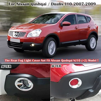 Pre Nissan Qashqai / Dualis J10 2007 2008 2009 Chrome Predné, Zadné, Foglight Kryt Hmlové Svetlo Lampy Výbava Chránič Lišty Styling