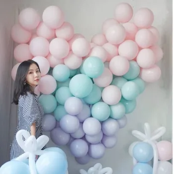 NOVÉ 50pcs 10 inch Macaron farba balón candy farby, latexové balóny Romantický INY štýl svadby, narodeniny, party dekor deti hračky