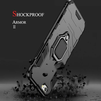 FLOVEME Shockproof Prípade Pre Xiao Redmi Poznámka 5 4X 6 Pro Krúžok Držiak Prípade Pre Xiao Mi 8 Lite Redmi 5 Plus Pocophone F1 Kryt