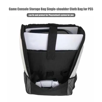 Pre Sony PlayStation5 Konzola Úložný Vak Shockproof Semi-nepremokavá Taška cez Rameno Hosť Cestovné Prenosné Batoh Na PS5