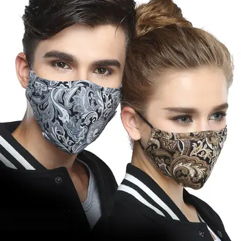 Kórejský Bavlna Proti Prachu Úst Tvár Masku Kpop Unisex mascarillas s Uhlíkovým Filtrom, pleťové masky Proti PM2.5 Black Úst-utlmiť Maska
