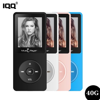IQQ Novú Verziu Tenký MP3 Prehrávač X02 Vstavané 40G a Reproduktory, môžete hrať 80H Lossless prenosné walkman s rádio /FM/ nahrávanie