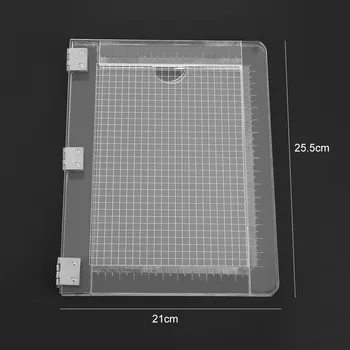 25.5*21 cm DIY Tesnenie Pečiatka Blok Pre Scrapbooking Transparentné Rukoväť Vysoká Transparentnosť Akryl Pad Držiteľ DIY Dekorácie Nástroje