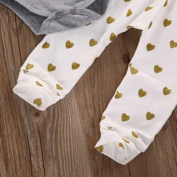 Uk Novorodenca Dieťa Šatách Dievčatá T-shirt Topy+nohavice Legíny+hlavový most Oblečenie