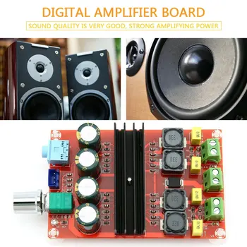 TPA3116 2*100W Bluetooth, Digitálny Zosilňovač Board Dual Channel Digitálnemu Audio Zosilňovaču Doske Modulu 2 (2.0), Super Bass Amp