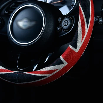 Auto Volant, Kryt Výzdoba Interiéru Styling Príslušenstvo Pre BMW MINI Cooper auto príslušenstvo Cubierta del volante 38CM