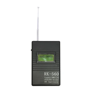 RK-560 Frekvencia Detektora 50MHz-2.4 GHz Merateľné Frekvencia Stlmiť