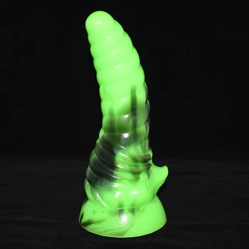V krivkách horn análny hračky silikónové realistické faak dildo špirála zadok plug G mieste stimulátor riti masáž pošvy, sexuálne hračky pre páry