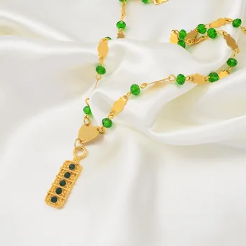 Anniyo Nové Modrá/Červená/Zelená Marshall Prívesok Loptu Korálky Náhrdelníky Melanézie Ženy, Zlatá Farba Guam Federatívne Chuuk Šperky #163906