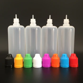 50pcs/veľa, 100 ml PE Plastové Fľaše S Kvapkadlom Detská Spp a dlho Kvapkadla Esenciálny Olej Očné Kvapky Fľaše Na E kvapaliny