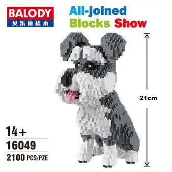 2000+pc, Domáce zvieratá Stavebné Bloky roztomilý kreslený psov model hračky tehál Vzdelávacie Hračky Pre Deti Zber Obrázok Hračky Model
