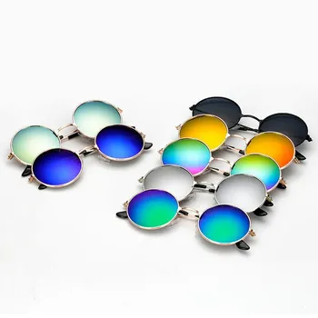 2019 nové módne dámske slnečné okuliare classic retro dizajn značky kolo pánske okuliare UV400 kovový rám jazdy UV slnečné okuliare