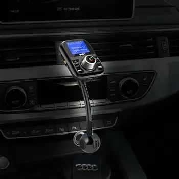 BT002 Digitálne Rádio Adaptér Prenosný FM Vysielač DAB autorádia Bezdrôtové Handsfree MP3 Prijímač S LCD Displejom
