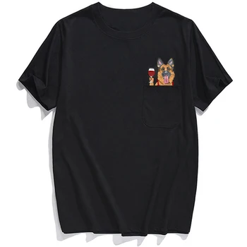 Tričko Módnej Značky lete vrecku jazvečík sestra vytlačené t-shirt pre mužov pre ženy košele Hip hop topy zábavné bavlna tees